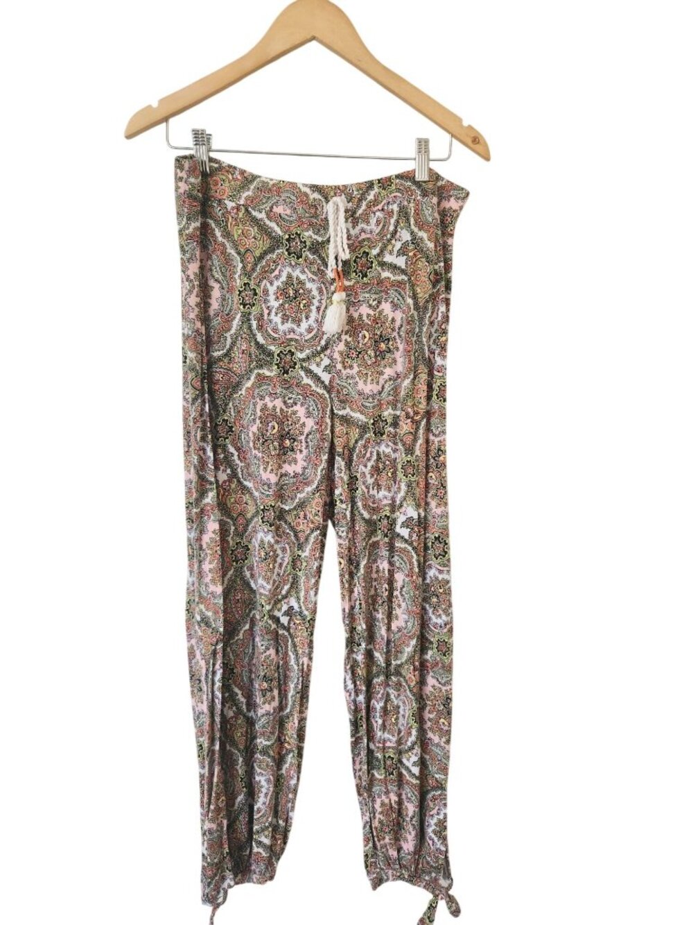 Anthropologie Boho Paisley Floral Pajama Pants Lounge Casual Comfy Cozy Feminine